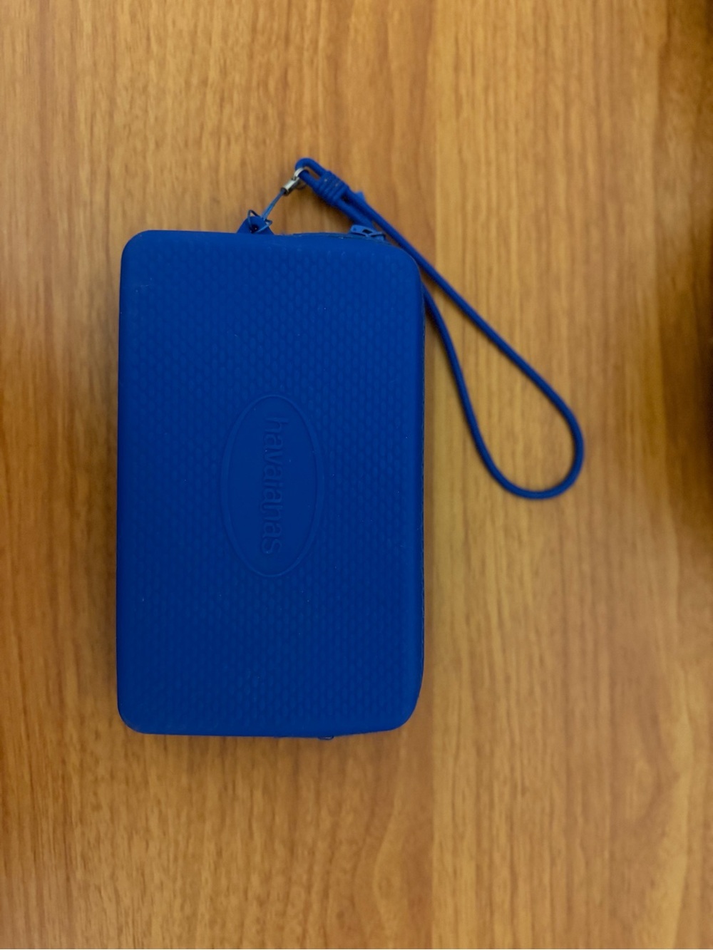 Havaianas Royal Blue Zippered Tablet Pouch with Wrist Strap